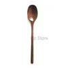 Wood Spoon Coffee Stirring Spoon Milk Honey Spoons Eco-friendly Long Handle Soup Scoop Cake Dessert Teaspoon Kitchen Tableware TH0750