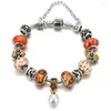 Link braccialetti catena bettyue marchio tendenza fascino di lusso perle floreali fatte a mano perle ebraiche per donna retrò eleganza gif per matrimoni