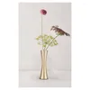 Vases 2PCS Small Flower Vase Modern Decorative For Home Decor Wedding Or Gift(Gold)