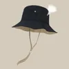 Berets Sun Hat Trendy Anti-Fade Waschabstimmung atmungsable Männer Frauen Sommerkappe für Outdoor Eimer