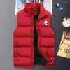 Mäns jackor Mäns vindbrytare Vest Winter Warm Sleeveless Panda Mönster Casual Tjocken blixtlåsficka Waistcoat Outwear Tops Male