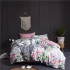 Bedding sets 29Color 4/6Pcs Luxury Egyptian Cotton Bedding Set Queen King size Bright Flamingo Leaf Duvet Cover Bed sheet set Fitted sheet 230621