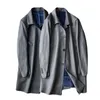 Men's minimalist windbreaker Men's clothing, young and middle-aged single breasted windbreaker temperament jacket