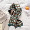 Foulards Rouge Vert Hiver Tricoté 2023 Chaud Neckercheif Écharpe 22 170 cm Femmes Mode Plaid Bufanda Conception Laine Fil Châle Wraps Foulard