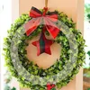 Decorative Flowers Wooden Wreath Ring 4 Pcs Frame With Pre-Cut Holes DIY Wall Door Hang Wreaths Floral Hoop Round Home Decor