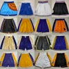 Klassisk retro mesh basketball shorts man film andas andas träning strand byxor tröjor byxa kort lila gul svart