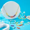 Акриловый пластик Lucite 1box Bag Bucky Custerved Tube Beads Разноцветные непрозрачные для бурных браслетов DIY DIY BAMBOO BARCLES 230621