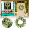 Dekorative Blumen Frühling und Sommer Kranz Simulation grüne Pflanze Ornamente Gypsophila Eukalyptus Blatt Dekoration Tür