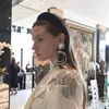 Pendientes colgantes diamantes de imitación brillantes redondos grandes para mujer joyería de moda accesorio de declaración de vestido de noche para mujer