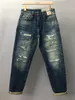 Jeans masculinos da marca Amir2023, designers de luxo, logotipo da marca, jeans skinny com furo quebrado