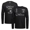 2023 Ny F1 T-shirt racing Team Men's Long Sleeve T-shirts Formel 1 Summer överdimensionerade sport T-shirts utomhus Casual Motocross240Z