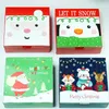 Gift Wrap 5pcs Merry Christmas Cookies Box Year Party Handmade Candy Biscuit Chocolate Packaging Kids Favors Santa Claus