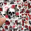 50st Punk Rose Skull Guitar Stickers för bilhjälm iPad cykeltelefon Motorcykel PS4 Bok PVC skateboard DIY -flaskdekaler