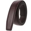 Riemen Plyesxale 3.1 Cm Breedte Geen Gesp Echt Leer Voor Mannen 2023 Hoge Kwaliteit Mannelijke Riem Ratchet Tailleband Ceinture homme B738