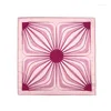 Scarves Silk Scarf Female Imitation Petal Exquisite Printing One Flower Three Color Small Square