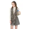 Sciarpe Moda Donna Stampa animalier Infinity Sciarpa Inverno caldo Loop con tasca con cerniera nascosta Anello Snood Foulard Collo impacchi