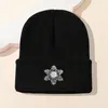Bonnets brodés flocon de neige tricoté bonnet chapeau mode Style hiver doux tricot unisexe chaud crâne casquette femmes hommes chinois