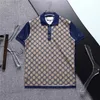 2023 Летняя одежда роскошная дизайнер-дизайнерские рубашки Men Casual Polo Fashion Print Вышивая футболка High Street Mens Polos размер M-3XL