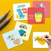 Conjuntos de louça 60 peças lancheira escolar notas bonitos cartões de fé positivos inspiradores projetados para caixas de meninos e meninas do jardim de infância