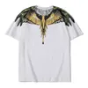 MB High-End New Yellow Jungle Wings Bomullsmän och kvinnor Par kostym Kort ärm T-shirtszhbq