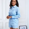 Etnische Kleding Playsuit Voor Nigeria Afrikaanse Vrouwen Zomer Herfst Gestreepte Zakken Casual Rits Meisjes Shirt Jumpsuits Europese Amerikaanse