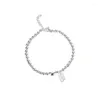 Link Armbanden Sterling Zilver Kleur Voor Vrouwen Charm Hand Chain Originele Mode-sieraden Met Stempel