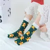 Women Socks Christmas Red Snowflake Alphabet Letters Stick Strump Tree Pendant Decorations For Home Xmas Gift