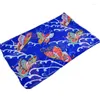 Foulards Soie Longue Mousseline de Soie Hijab Femme Écharpe Papillon Fleurs Impression Vacances Accessoire Châle Rouge Bleu Tête Bandana