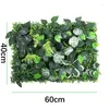 Flores decorativas 16x24in verde plantas artificiais grama painel de parede gramado buxo cobertura falso eucalipto pano de fundo adequado para exterior interior