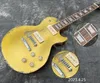 Hot Sell L Style Guitar med Gold Top Front och Nautral Back Cream P90 Pickup 258