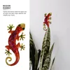 Trädgårdsdekorationer Gecko Pendant Crawling Toy Wall Hanging Decoration Iron Lizard Home Animal Statue