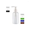 Depolama Şişeleri 75ml x 30pcs Şampuan Duş Jel için Boş Plastik Losyon Pompası Beyaz Siyah ile Doldurulabilir Cosemtic