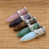 Pendant Necklaces 6PCS Wholesale Price Natural Stone Tiger Eye Opal Alloy Jewelry Making DIY Necklace Bracelet Earring Accessories Gift