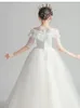 Robes Fille Robe Princesse Chic Petite Danse Hôte Fleur Mariage Piano Été