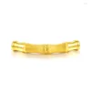 Link Bracelets Pure 24K Yellow Gold Bracelet 3D 999 Women Bamboo 1.86g