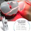 Massaggiatore viso Pon Therapy 7 colori maschera LED con FaceNeck bellezza anti acne rughe sbiancamento strumenti per la cura della pelle per spa 230621