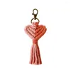 Keychains Bag Pendent Love Heart Keyring Keychain Tassel Bohemian Car Holder Shape