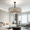Chandeliers Interior LED Chandelier For Living Room Luxury Crystal Ceiling Lamps Pendants Decor Dinning Lobby Lighting Fixtures