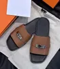 Zomer Luxe Mannen Gabriel Sandalen Schoenen Kalfsleer Slip On Slide Flats Leer Strand Casual Wandelen Boy's Flip Flops Slip On Slippers EU38-46