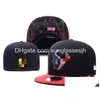 Cappellini da baseball Cappelli firmati all'ingrosso Cappellino aderente Snapbacks Tutto il logo della squadra Pallacanestro Lettera regolabile Sport Ricamo all'aperto Cotone F Dhcvk