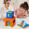 Número Objetos Brinquedos Combinando Papel Colorido Brilhante Desktop Jogos de Educação Infantil Estimulando a Criatividade para Crianças