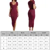 Vestidos casuais femininos praia sexy malha decote em v vestido longo bodycon cor sólida linha A manga curta respirável para compras de férias