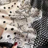 Scarves Silk Scarf Women Designer Polka Dot Foulard Female Summer Beach Shawls And Wraps Ladies Bufanda Mujer