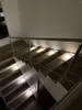 Vägglampa 1W 3W LED -trappa ljus runt vitt hörn inomhus infälld trappsteg trappa hall