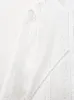 Женские блузки Cos Lris 2023 Весна и летняя модная пуговица с закрытым подолом с рубашкой с длинными рукавами из бисера с длинными рукавами 7521041