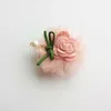 Accessoires pour cheveux Boutique 30 pièces mode mignon feutre fleur épingles à cheveux solide Kawaii Floral dentelle Clips chapeaux rose bleu jaune