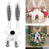 Decorative Flowers And Ears Wreath Accessories Easter Sign Attachment DIY Craft Supplies Decor ()