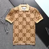 23SS Summer Olde Mens Polo рубашка роскошная дизайнер Polo Tee Men Casual Polo Fashion Snake Bee Print Вышивая футболка High Street Mens Polos размер M-3XL