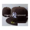 Casquettes de balle Toute l'équipe Chapeaux ajustés Designer Snapbacks Chapeau Classique Hip Hop Boston Réglable Baskball Sports de plein air Broderie Plat Dhf0e