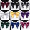 Papillon GUSLESON Fashion Paisley Cravatta per uomo Donna Classic Big Bowtie Party Wedding Bowknot Mens adulto Papillon Cravatte Rosso